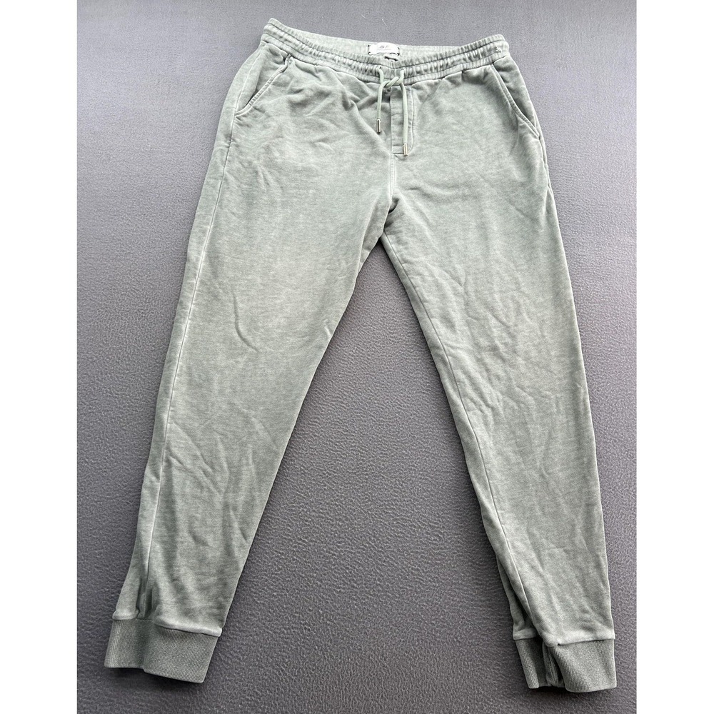 Mr P. Sweatpants Mens L Cotton Jersey Joggers Sage Green Portugal